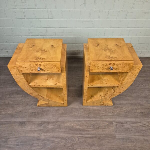 Bedside Table Burr Walnut 0,50 m - Image 2
