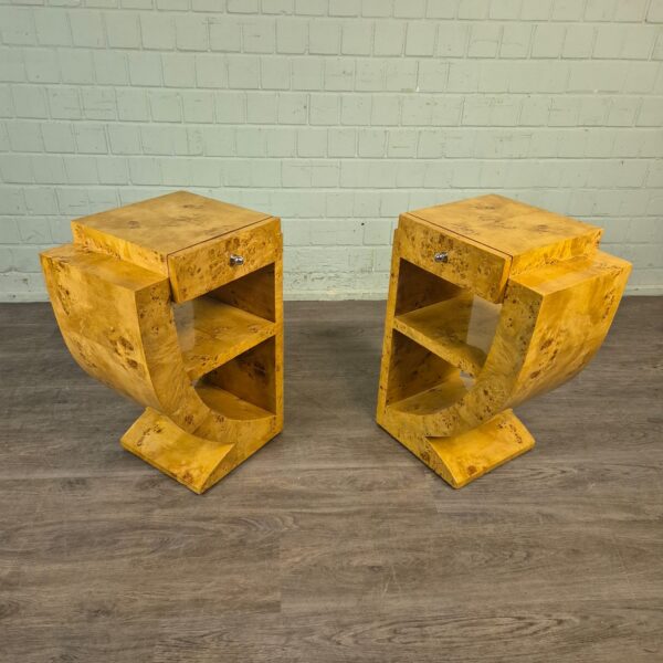 Bedside Table Burr Walnut 0,50 m - Image 3