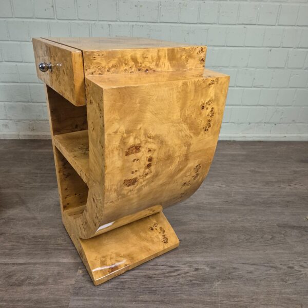 Bedside Table Burr Walnut 0,50 m - Image 5