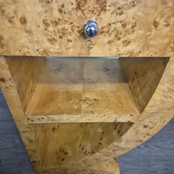Bedside Table Burr Walnut 0,50 m - Image 6