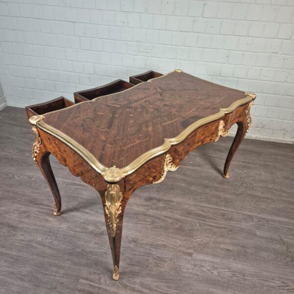Desk Neo-baroque 1,45 m Walnut - Image 16