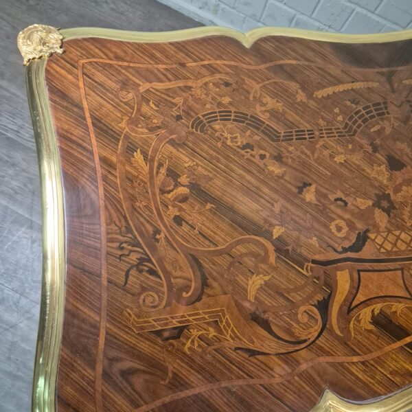 Desk Neo-baroque 1,45 m Walnut - Image 5