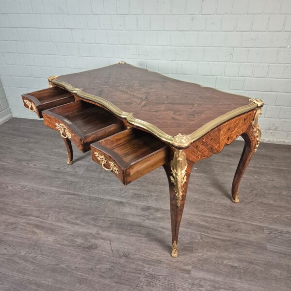 Desk Neo-baroque 1,45 m Walnut - Image 14