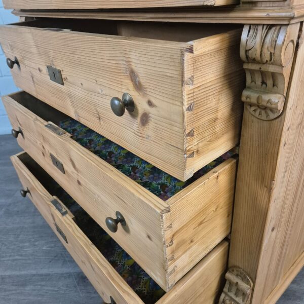 Chest of Drawers Gründerzeit 1880 Pine - Image 7
