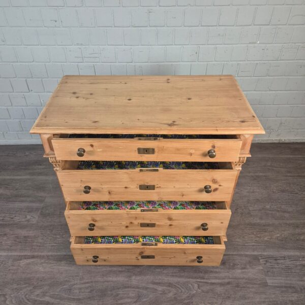 Chest of Drawers Gründerzeit 1880 Pine - Image 4