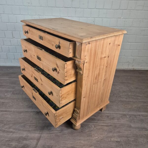 Chest of Drawers Gründerzeit 1880 Pine - Image 6