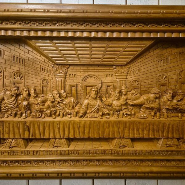 3D Teak Wall Relief "The Last Supper" 1.50 m - Image 9