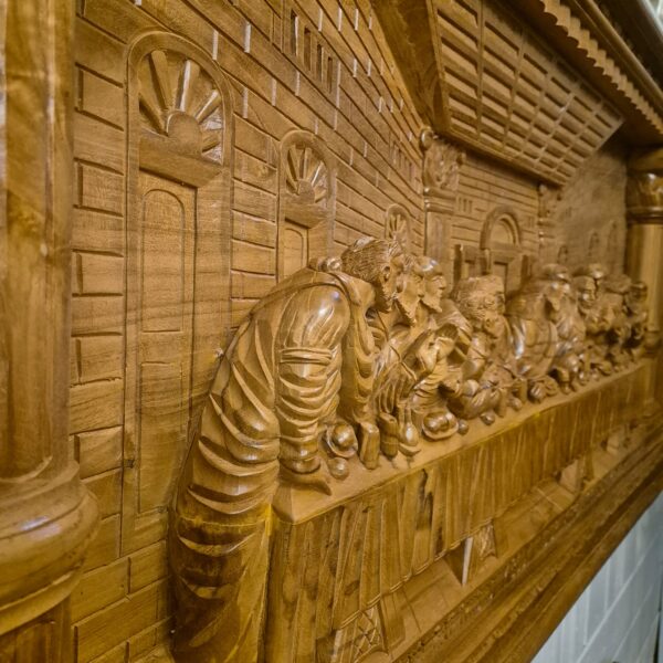 3D Teak Wall Relief "The Last Supper" 1.50 m - Image 7