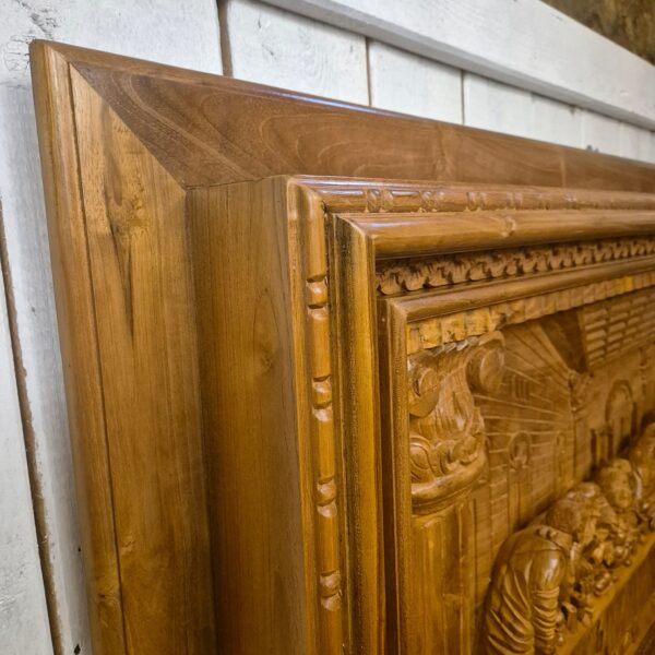 3D Teak Wall Relief "The Last Supper" 1.50 m - Image 5