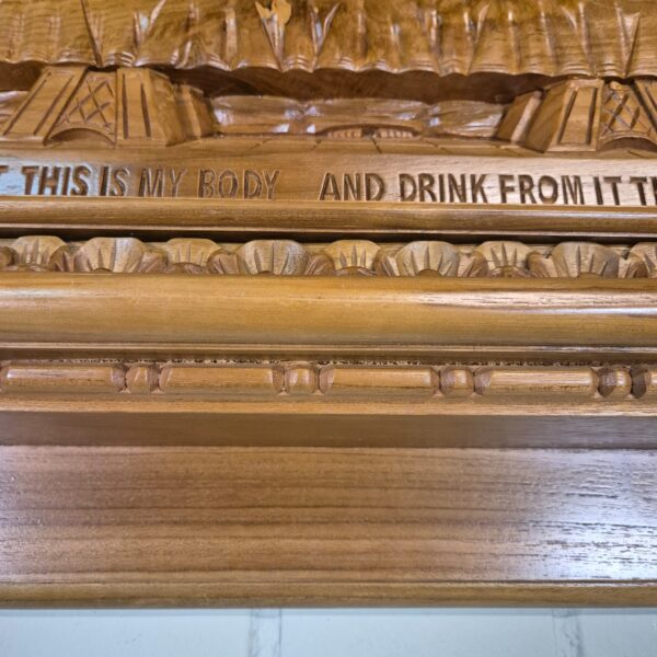 3D teak wall relief "The Last Supper" 1.20 m - Image 8
