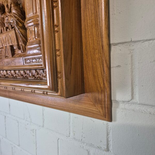 3D teak wall relief "The Last Supper" 1.20 m - Image 14