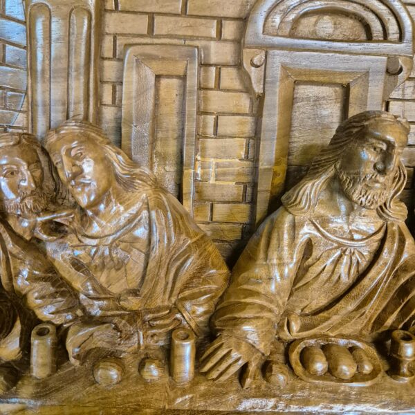 3D teak wall relief "The Last Supper" 1.20 m - Image 11