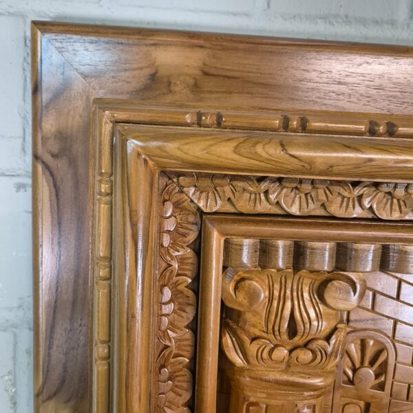 3D teak wall relief "The Last Supper" 1.20 m - Image 4