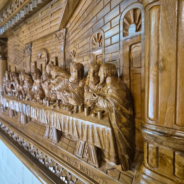 3D teak wall relief "The Last Supper" 1.20 m - Image 13
