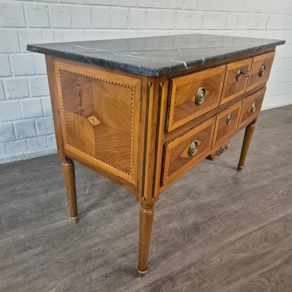 Chest of Drawers Biedermeier 1810 Walnut - Image 5