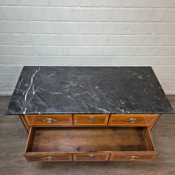 Chest of Drawers Biedermeier 1810 Walnut - Image 13
