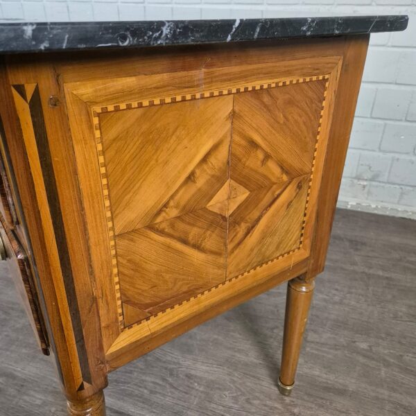 Chest of Drawers Biedermeier 1810 Walnut - Image 11