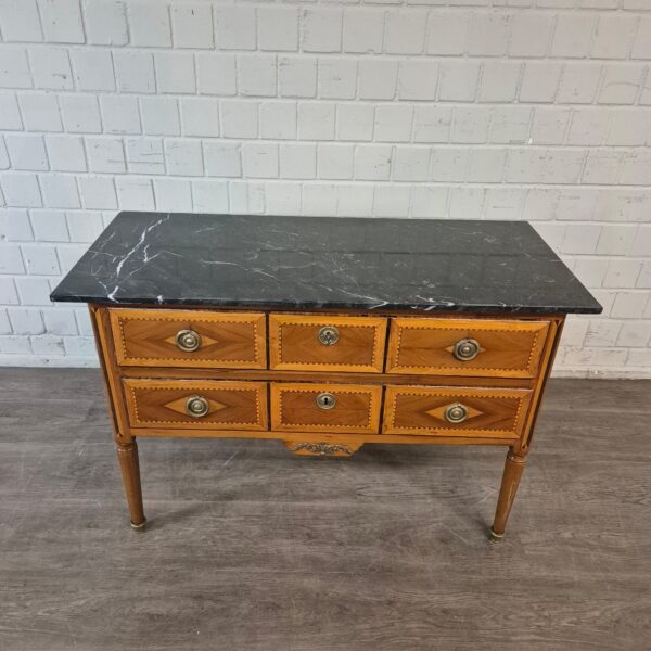 Chest of Drawers Biedermeier 1810 Walnut - Image 3