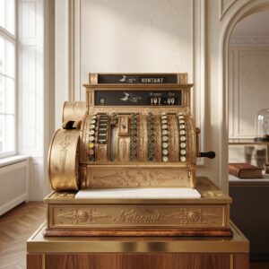 Cash Register National 1910 Copper Brass