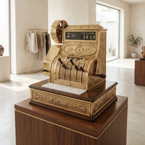 Cash Register National 1906 Messing Brass