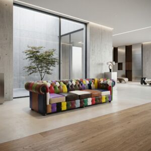 Chesterfield Sofa Leather Model Carnival 2,90 m