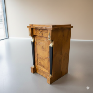 Bedside Table Burl Walnut 0,47 m