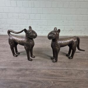 Statues Sphinx-Set 1950 Bronze 0,50 m