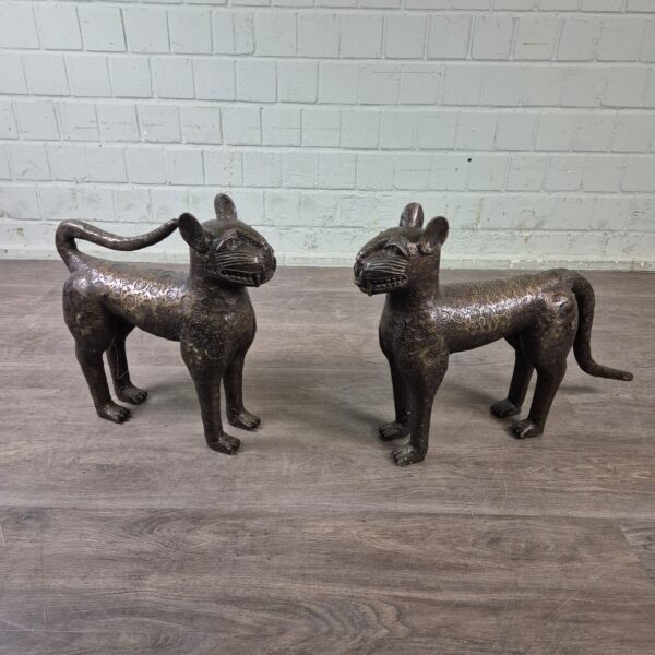 Statues Sphinx-Set 1950 Bronze 0,50 m