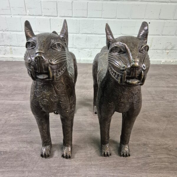 Statues Sphinx-Set 1950 Bronze 0,50 m - Image 2