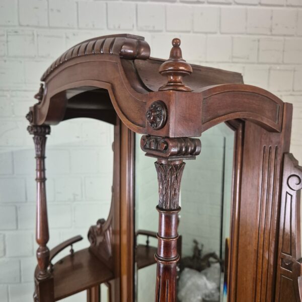 Cabinet Jugendstil 1895 Walnut - Image 4