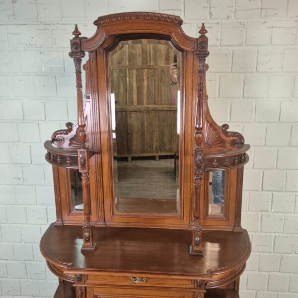 Cabinet Jugendstil 1895 Walnut - Image 13