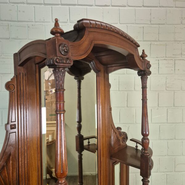 Cabinet Jugendstil 1895 Walnut - Image 12