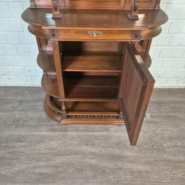 Cabinet Jugendstil 1895 Walnut - Image 17