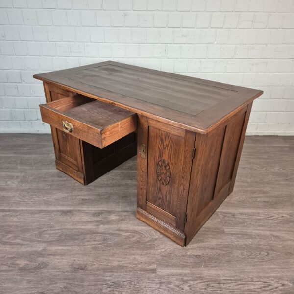 Desk Jugendstil 1920 Oak - Image 12