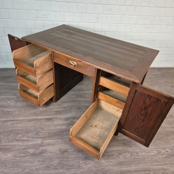 Desk Jugendstil 1920 Oak - Image 9