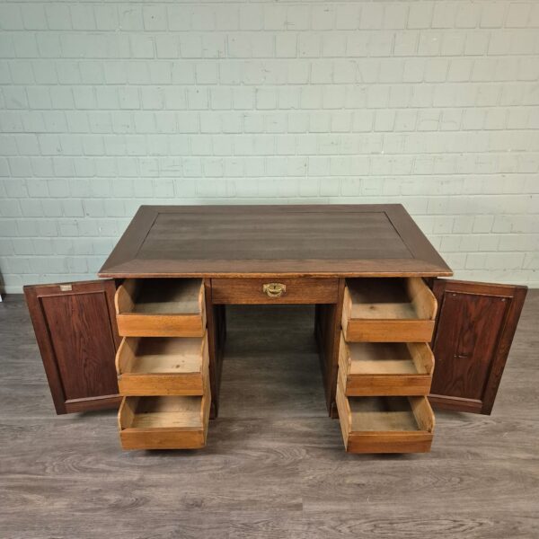 Desk Jugendstil 1920 Oak - Image 7