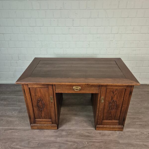 Desk Jugendstil 1920 Oak - Image 2