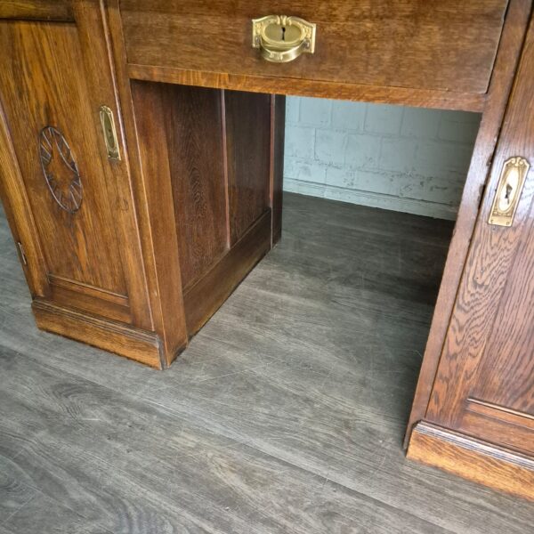 Desk Jugendstil 1920 Oak - Image 3
