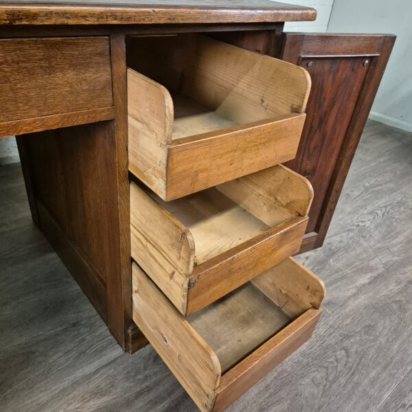 Desk Jugendstil 1920 Oak - Image 11