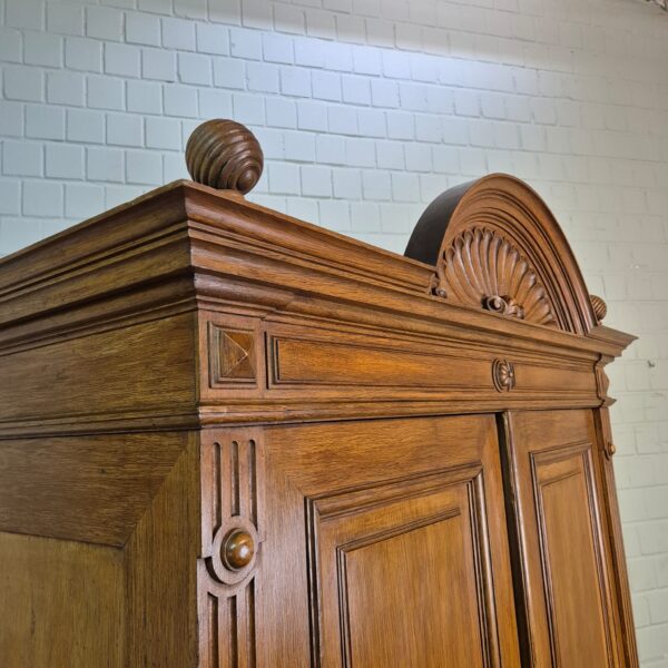 Wardrobe Gründerzeit 1880 Oak - Image 4