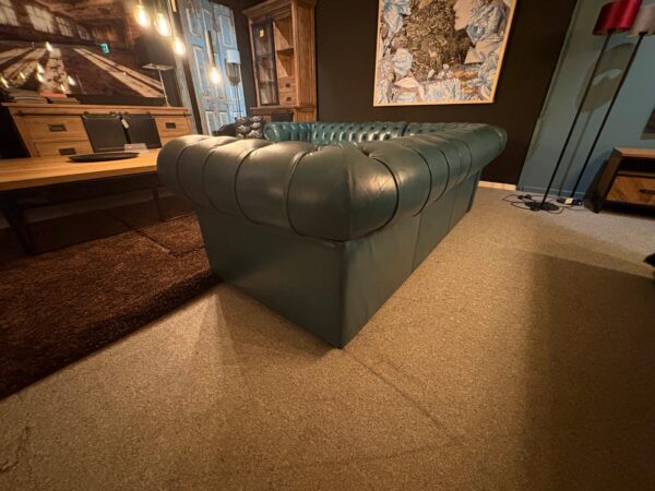 Chesterfield Corner Sofa Dark Turquoise 2,75 m x 2,90 m - Image 6