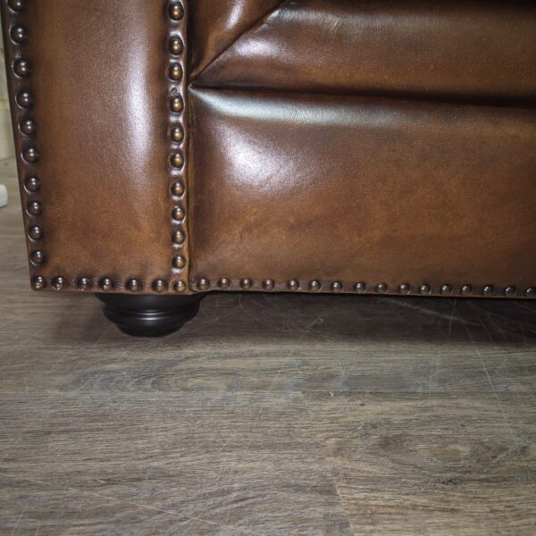 Chesterfield Corner Sofa Dark Brown 2,75 m x 2,90 m - Image 8
