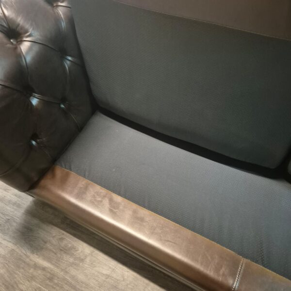 Chesterfield Corner Sofa Dark Brown 2,75 m x 2,90 m - Image 14