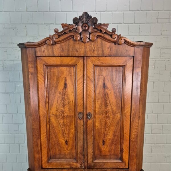Corner Cabinet Louis Philippe 1860 Ash Wood - Image 5