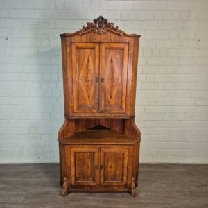 Corner Cabinet Louis Philippe 1860 Ash Wood