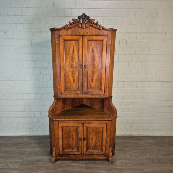 Corner Cabinet Louis Philippe 1860 Ash Wood