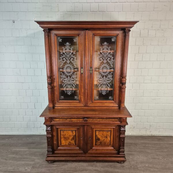 Bookcase Gründerzeit 1880 Walnut - Image 2