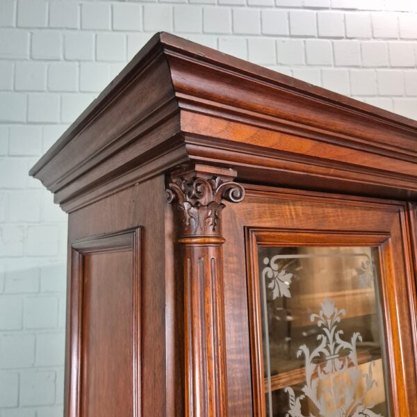 Bookcase Gründerzeit 1880 Walnut - Image 4