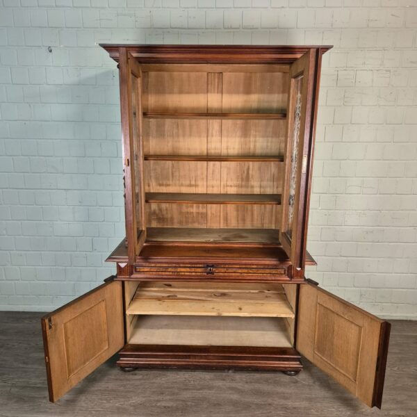 Bookcase Gründerzeit 1880 Walnut - Image 15