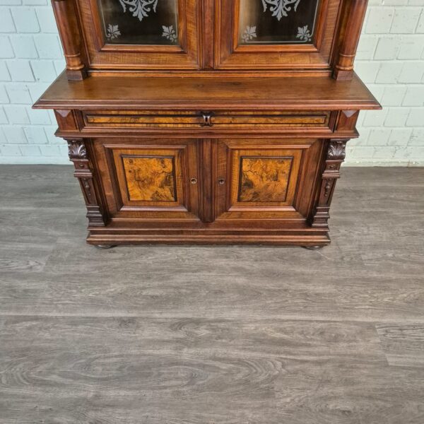 Bookcase Gründerzeit 1880 Walnut - Image 8